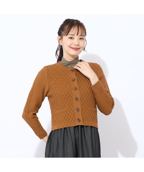 Liliane Burty ECLAT（Sサイズ） / リリアンビューティ エクラ カーディガン・ボレロ | 【手洗い可】ミドルゲージニットカーディガン | 詳細2