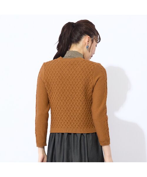 Liliane Burty ECLAT（Sサイズ） / リリアンビューティ エクラ カーディガン・ボレロ | 【手洗い可】ミドルゲージニットカーディガン | 詳細4