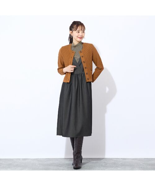 Liliane Burty ECLAT（Sサイズ） / リリアンビューティ エクラ カーディガン・ボレロ | 【手洗い可】ミドルゲージニットカーディガン | 詳細5