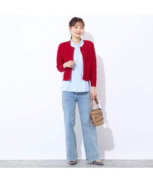 Liliane Burty ECLAT（Sサイズ） / リリアンビューティ エクラ カーディガン・ボレロ | 【手洗い可】ミドルゲージニットカーディガン | 詳細13