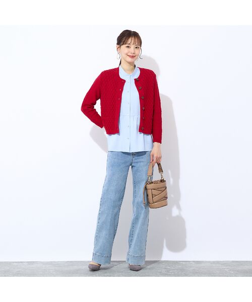 Liliane Burty ECLAT（Sサイズ） / リリアンビューティ エクラ カーディガン・ボレロ | 【手洗い可】ミドルゲージニットカーディガン | 詳細14