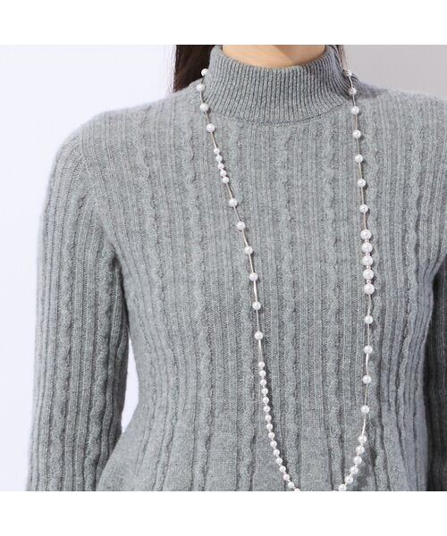 Liliane Burty ECLAT（Sサイズ） / リリアンビューティ エクラ ニット・セーター | ホールガーメント編地変化フレアニット | 詳細4