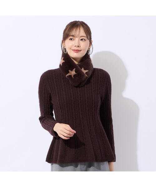 Liliane Burty ECLAT（Sサイズ） / リリアンビューティ エクラ ニット・セーター | ホールガーメント編地変化フレアニット | 詳細5