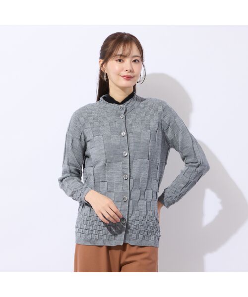 Liliane Burty ECLAT（Sサイズ） / リリアンビューティ エクラ カーディガン・ボレロ | ホールガーメント編地変化カーディガン | 詳細6