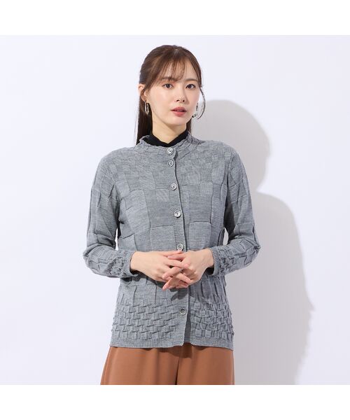 Liliane Burty ECLAT（Sサイズ） / リリアンビューティ エクラ カーディガン・ボレロ | ホールガーメント編地変化カーディガン | 詳細7