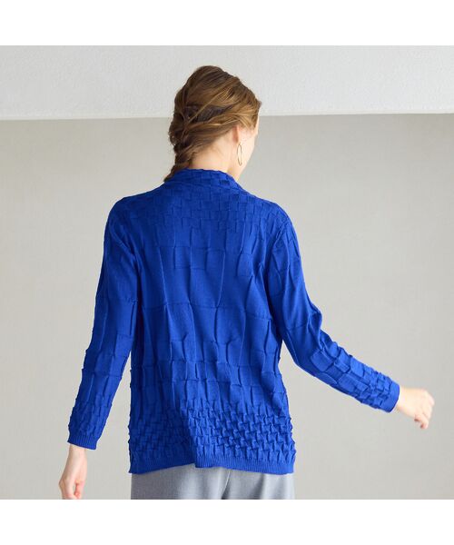 Liliane Burty ECLAT（Sサイズ） / リリアンビューティ エクラ カーディガン・ボレロ | ホールガーメント編地変化カーディガン | 詳細13