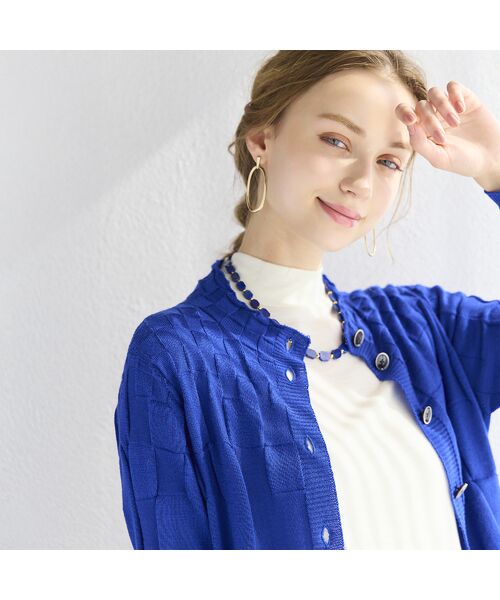 Liliane Burty ECLAT（Sサイズ） / リリアンビューティ エクラ カーディガン・ボレロ | ホールガーメント編地変化カーディガン | 詳細16