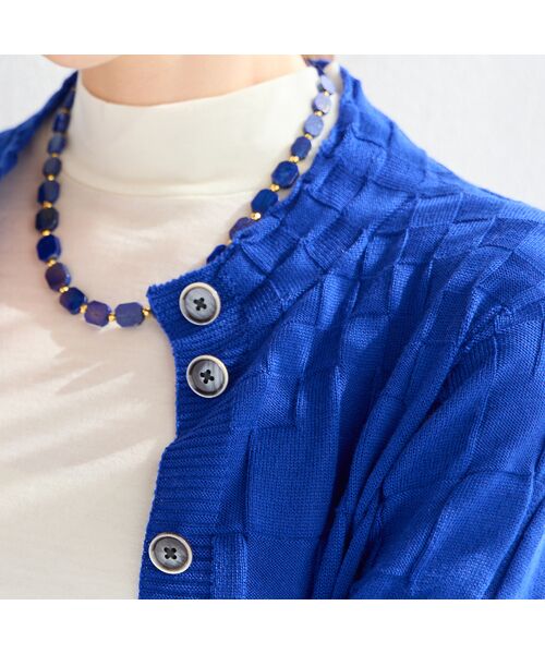 Liliane Burty ECLAT（Sサイズ） / リリアンビューティ エクラ カーディガン・ボレロ | ホールガーメント編地変化カーディガン | 詳細17