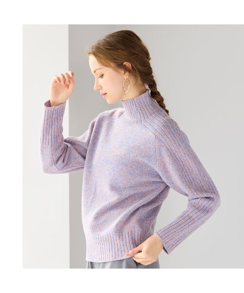 Liliane Burty ECLAT（Sサイズ） / リリアンビューティ エクラ ニット・セーター | カラー杢プルオーバーニット | 詳細2
