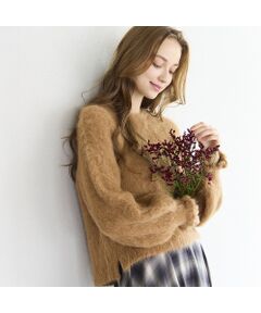 Liliane Burty ECLAT（Sサイズ） / リリアンビューティ エクラ ニット・セーター | アルパカシャギープルオーバーニット