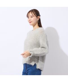 Liliane Burty ECLAT（Sサイズ） / リリアンビューティ エクラ ニット・セーター | アルパカシャギープルオーバーニット