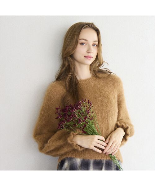 Liliane Burty ECLAT（Sサイズ） / リリアンビューティ エクラ ニット・セーター | アルパカシャギープルオーバーニット | 詳細2