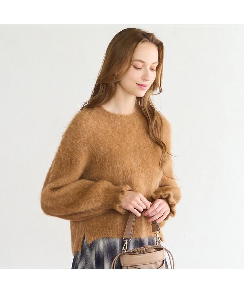 Liliane Burty ECLAT（Sサイズ） / リリアンビューティ エクラ ニット・セーター | アルパカシャギープルオーバーニット | 詳細4