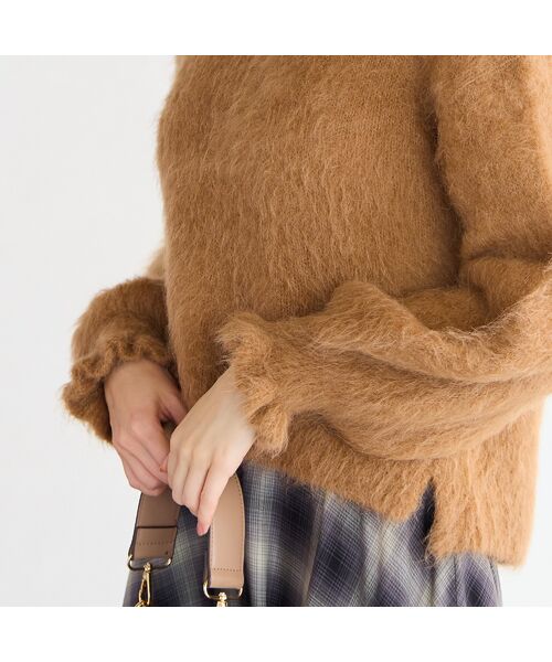 Liliane Burty ECLAT（Sサイズ） / リリアンビューティ エクラ ニット・セーター | アルパカシャギープルオーバーニット | 詳細8