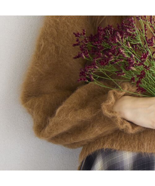 Liliane Burty ECLAT（Sサイズ） / リリアンビューティ エクラ ニット・セーター | アルパカシャギープルオーバーニット | 詳細9