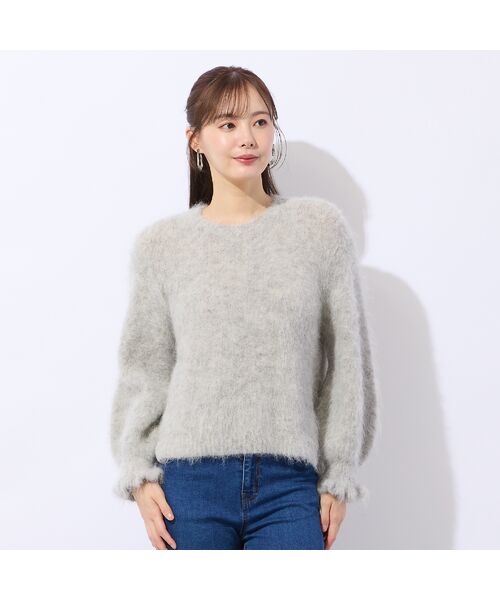 Liliane Burty ECLAT（Sサイズ） / リリアンビューティ エクラ ニット・セーター | アルパカシャギープルオーバーニット | 詳細11