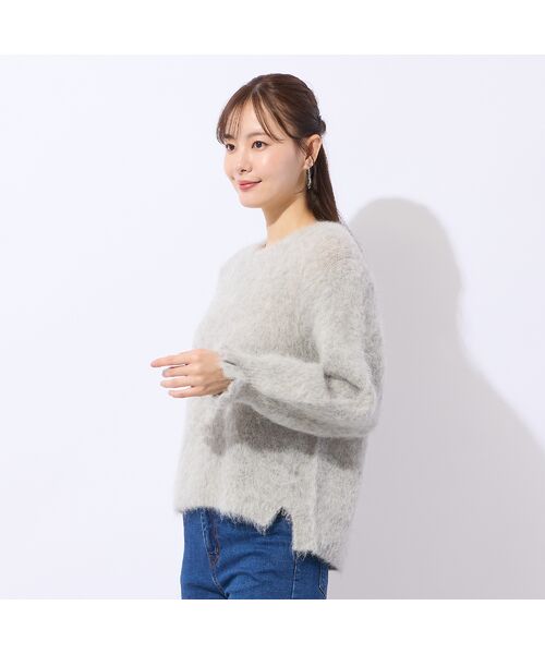 Liliane Burty ECLAT（Sサイズ） / リリアンビューティ エクラ ニット・セーター | アルパカシャギープルオーバーニット | 詳細12