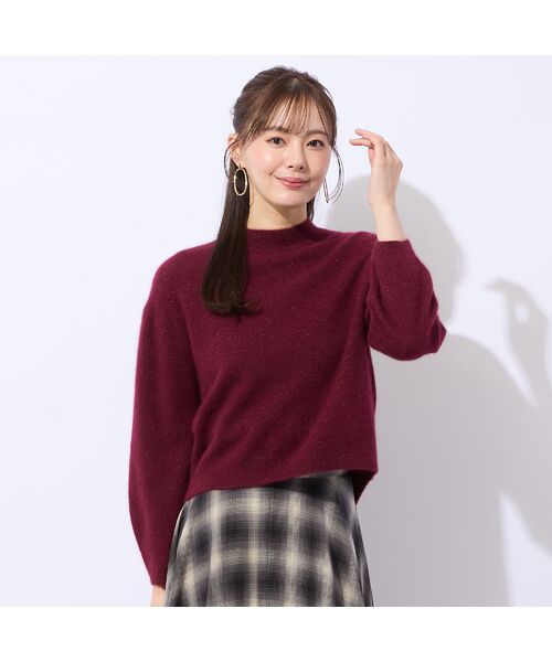 Liliane Burty ECLAT（Sサイズ） / リリアンビューティ エクラ ニット・セーター | ラメ入りシャギープルオーバーニット | 詳細14