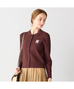 Liliane Burty ECLAT（Sサイズ） / リリアンビューティ エクラ カーディガン・ボレロ | 刺繍ワッペン付きニットカーディガン