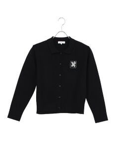 Liliane Burty ECLAT（Sサイズ） / リリアンビューティ エクラ カーディガン・ボレロ | 刺繍ワッペン付きニットカーディガン