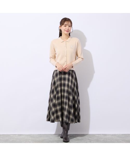 Liliane Burty ECLAT（Sサイズ） / リリアンビューティ エクラ カーディガン・ボレロ | 刺繍ワッペン付きニットカーディガン | 詳細2