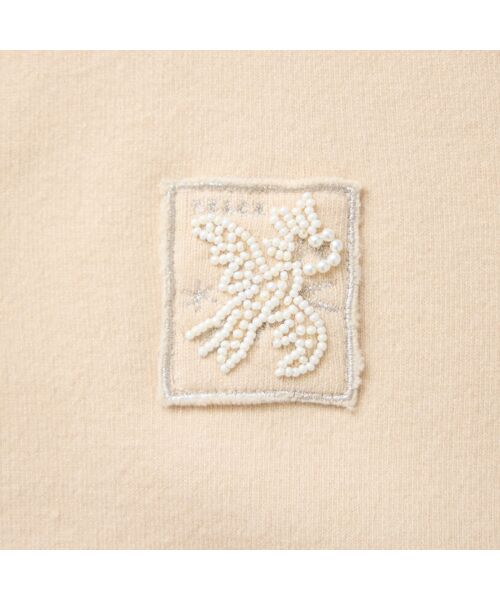 Liliane Burty ECLAT（Sサイズ） / リリアンビューティ エクラ カーディガン・ボレロ | 刺繍ワッペン付きニットカーディガン | 詳細3