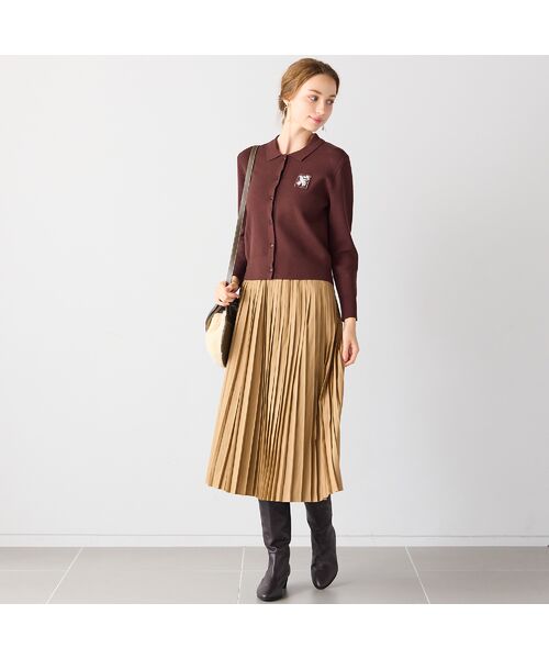 Liliane Burty ECLAT（Sサイズ） / リリアンビューティ エクラ カーディガン・ボレロ | 刺繍ワッペン付きニットカーディガン | 詳細8