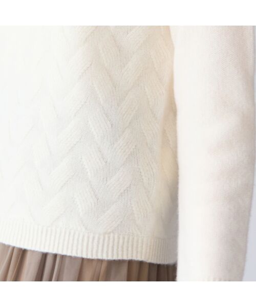 Liliane Burty ECLAT（Sサイズ） / リリアンビューティ エクラ ニット・セーター | カシミヤ7GGプルオーバーニット | 詳細10