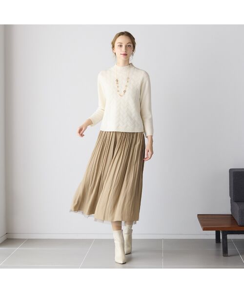 Liliane Burty ECLAT（Sサイズ） / リリアンビューティ エクラ ニット・セーター | カシミヤ7GGプルオーバーニット | 詳細8