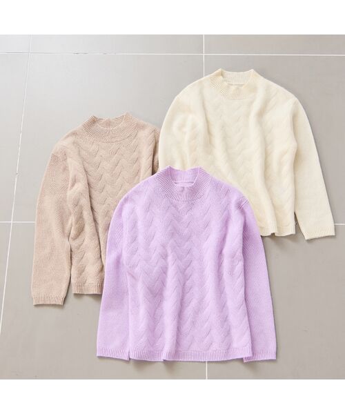 Liliane Burty ECLAT（Sサイズ） / リリアンビューティ エクラ ニット・セーター | カシミヤ7GGプルオーバーニット | 詳細17