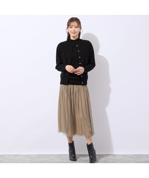 Liliane Burty ECLAT（Sサイズ） / リリアンビューティ エクラ カーディガン・ボレロ | 【アンサンブル対応】カシミヤニットカーディガン | 詳細6