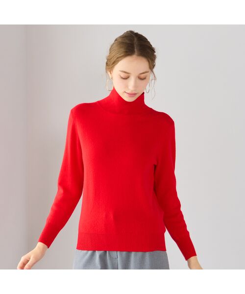 Liliane Burty ECLAT（Sサイズ） / リリアンビューティ エクラ ニット・セーター | 【アンサンブル対応】カシミヤハイネックニット | 詳細10