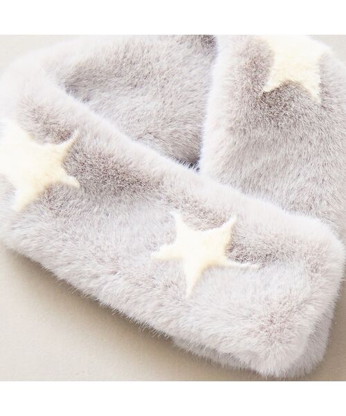 Liliane Burty ECLAT（Sサイズ） / リリアンビューティ エクラ ネックウォーマー・イヤーマフ | 【一部店舗・オンラインショップ限定】フェイクファー星ティペット | 詳細9