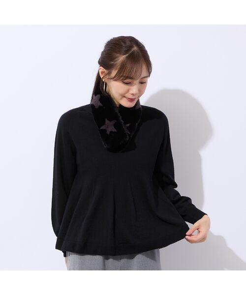 Liliane Burty ECLAT（Sサイズ） / リリアンビューティ エクラ ネックウォーマー・イヤーマフ | 【一部店舗・オンラインショップ限定】フェイクファー星ティペット | 詳細15