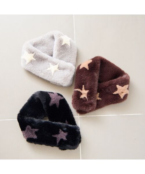 Liliane Burty ECLAT（Sサイズ） / リリアンビューティ エクラ ネックウォーマー・イヤーマフ | 【一部店舗・オンラインショップ限定】フェイクファー星ティペット | 詳細16