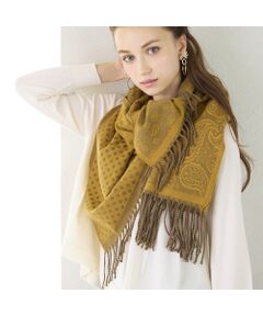 Liliane Burty ECLAT（Sサイズ） / リリアンビューティ エクラ マフラー・ショール・スヌード・ストール | 【一部店舗・オンラインショップ限定】ペイズリードットリバーシブルストール