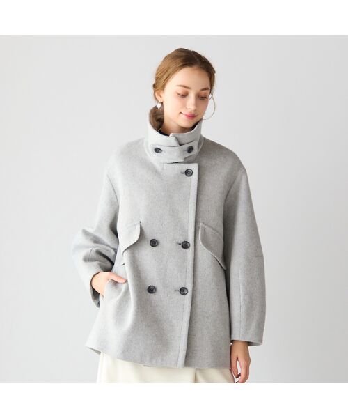 Liliane Burty ECLAT（Sサイズ） / リリアンビューティ エクラ ピーコート | コクーンスリーブミドルコート | 詳細1