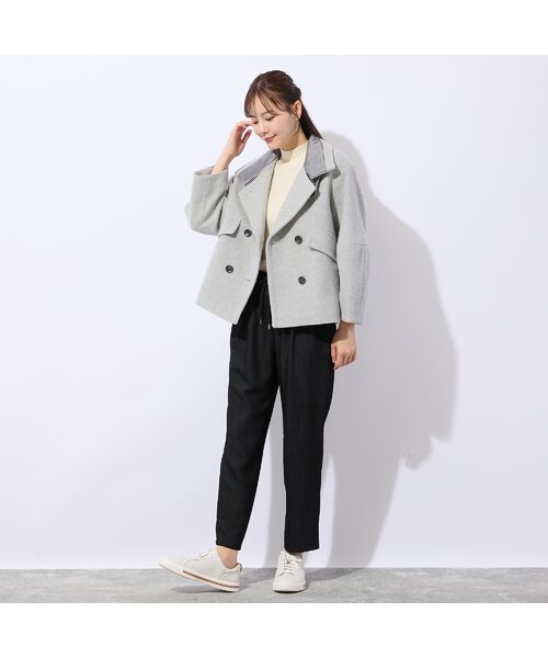 Liliane Burty ECLAT（Sサイズ） / リリアンビューティ エクラ ピーコート | コクーンスリーブミドルコート | 詳細10