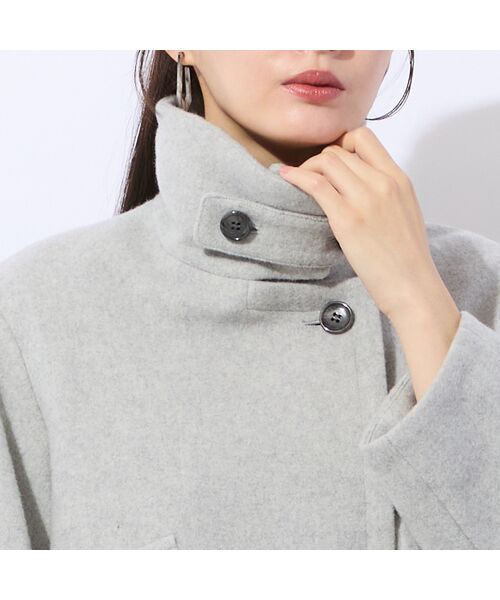 Liliane Burty ECLAT（Sサイズ） / リリアンビューティ エクラ ピーコート | コクーンスリーブミドルコート | 詳細11