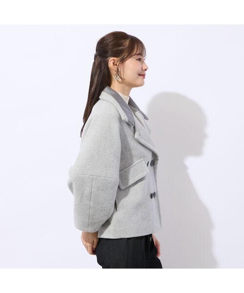 Liliane Burty ECLAT（Sサイズ） / リリアンビューティ エクラ ピーコート | コクーンスリーブミドルコート | 詳細7