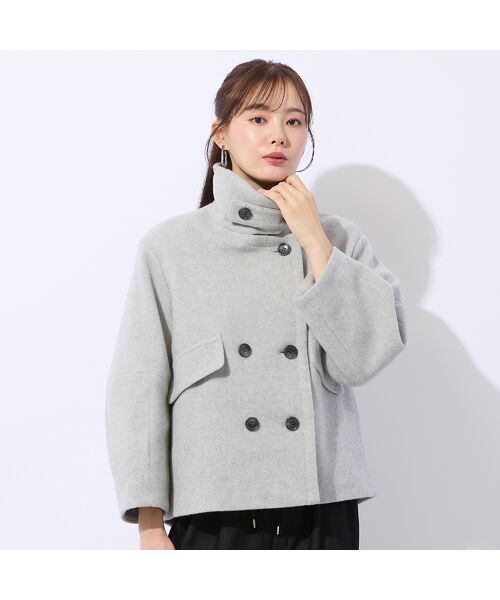 Liliane Burty ECLAT（Sサイズ） / リリアンビューティ エクラ ピーコート | コクーンスリーブミドルコート | 詳細9