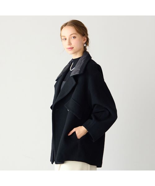 Liliane Burty ECLAT（Sサイズ） / リリアンビューティ エクラ ピーコート | コクーンスリーブミドルコート | 詳細12