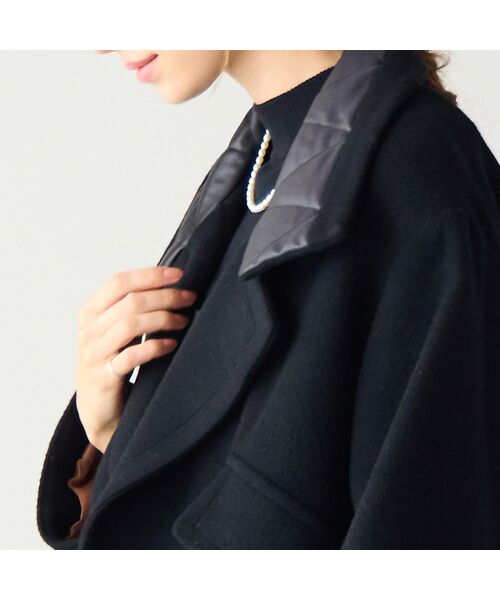 Liliane Burty ECLAT（Sサイズ） / リリアンビューティ エクラ ピーコート | コクーンスリーブミドルコート | 詳細17