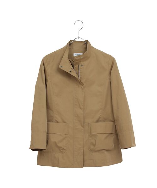 Liliane Burty ECLAT（Sサイズ） / リリアンビューティ エクラ その他アウター | 【はっ水】ツイルスタンドカラーライトコート（キャメル）