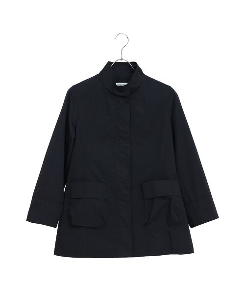 Liliane Burty ECLAT（Sサイズ） / リリアンビューティ エクラ その他アウター | 【はっ水】ツイルスタンドカラーライトコート（ダークブルー）