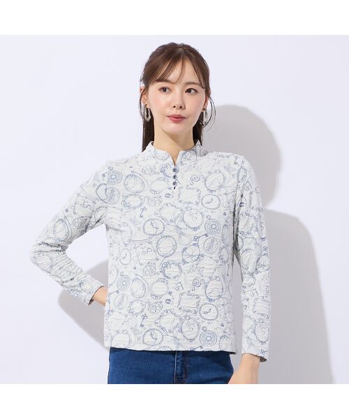 Liliane Burty ECLAT（Sサイズ） / リリアンビューティ エクラ カットソー | 【洗える】ふくれジャカードプルオーバーTシャツ | 詳細1