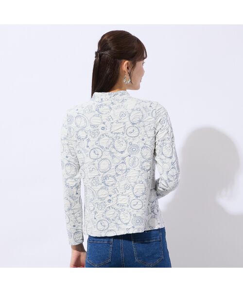 Liliane Burty ECLAT（Sサイズ） / リリアンビューティ エクラ カットソー | 【洗える】ふくれジャカードプルオーバーTシャツ | 詳細4