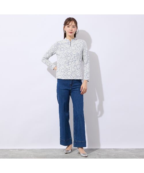 Liliane Burty ECLAT（Sサイズ） / リリアンビューティ エクラ カットソー | 【洗える】ふくれジャカードプルオーバーTシャツ | 詳細5