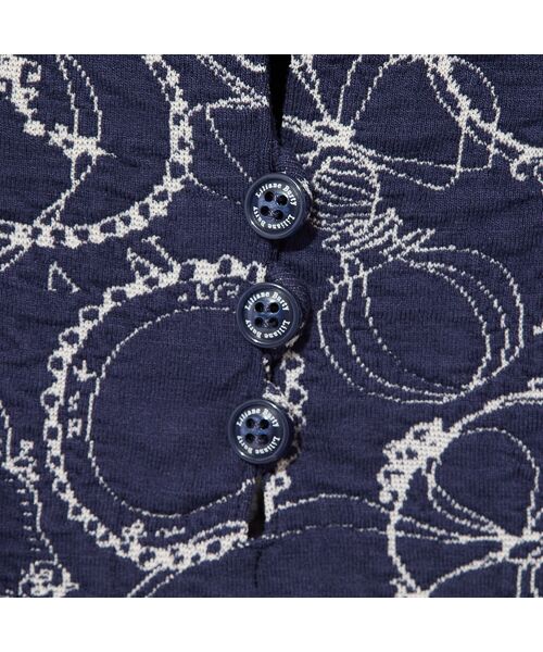 Liliane Burty ECLAT（Sサイズ） / リリアンビューティ エクラ カットソー | 【洗える】ふくれジャカードプルオーバーTシャツ | 詳細9