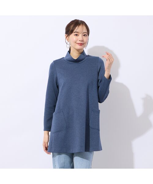 Liliane Burty ECLAT（Sサイズ） / リリアンビューティ エクラ カットソー | 【洗える/保湿性】オフタートルポケット付きチュニック | 詳細6